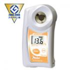 數(shù)字豆奶折射儀PAL-27S測量范圍：豆奶: 0.0 至 20.0 %；測量準(zhǔn)確度：豆奶: ±0.2 %；溶解值：豆奶: 0.1 %;可在屏幕上直接顯示豆?jié){濃度,可用水清洗.

