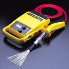 DC15 便攜式針孔電火花檢測(cè)儀 電壓范圍:0~15Kv ;分辨率:100V; 顯示:LCD3位半數(shù)字顯示;故障報(bào)警:音頻和視頻報(bào)警.