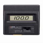 DM6902  溫度表 ,最大顯示:1999.分辨力:1℃,低電壓顯示.測量方式:TP01 K型溫度探頭.溫度測量:-20℃~750℃±(0.75%+1℃)
 


 
