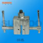 SJJ-13實驗夾具 ,適用范圍：木塊、玻璃、皮革、紙張等片狀，塊狀物材料推拉力，破壞力測試。 最大負(fù)荷：5000N