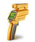 Fluke576紅外線測溫儀 測量溫度為-30～900℃(-25至1600 °F),D:S=60:1標準焦距 ,光譜響應8μm至14μm,激光瞄準:三點同軸激光,顯示分辨率:0.1℃

