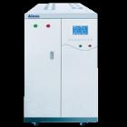 AN97060TSH 單相輸出程控變頻電源 輸出電壓低檔1～150V，高檔1～300V，效率高于85％。輸出容量：60KVA；電路方式：大屏幕液晶（320*240）顯示，IGBT/PWM脈沖寬度調(diào)節(jié)方式；工作方式：普通方式/步階方式（編程）/漸變方式（編程）