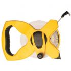 盤(pán)式玻璃纖維公英制長(zhǎng)卷尺, 1/2''寬尺帶，雙面公英制刻度，清晰易讀。抗沖擊ABS外殼，有效防震。 PVD尺帶，易于清潔。橡膠手柄，握持舒適。Class III精確度。
