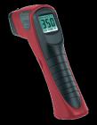 非接觸式精確測(cè)溫，內(nèi)置式激光瞄準(zhǔn)器
自動(dòng)數(shù)據(jù)保持及自動(dòng)關(guān)機(jī)(15秒鐘后自動(dòng)關(guān)機(jī))
距離與目標(biāo)尺寸比為D:S=10:1
白色背光液晶顯示屏
分辨率：1°C(2°F)，可選擇°C/°F
過載顯示：--0L--
量程：-25~400°C(-13~752°F)
采樣率：0.5秒
發(fā)射率：0.95 
光譜反應(yīng)：8~14μm
電 源：?jiǎn)蝹€(gè)9V電池
測(cè)量精度：-25~400°C，±(2%+1°C)
　　　　　-13~752°F，±(2%+1°F)
操作溫度：-10~40°C(14~104°F)
相對(duì)濕度：10~80%RH
 
