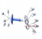 技術(shù)特征： 
(1)測量方式：反光彩色顯示
(2)測量點數(shù)（個）：2，（3）
(3)最大量程（mm）：200 
(4)讀數(shù)精度（mm）：1
(5)安裝錨孔直徑（mm）：28～33